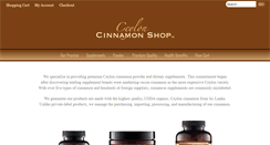 Desktop Screenshot of ceyloncinnamonshop.com