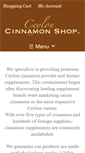 Mobile Screenshot of ceyloncinnamonshop.com